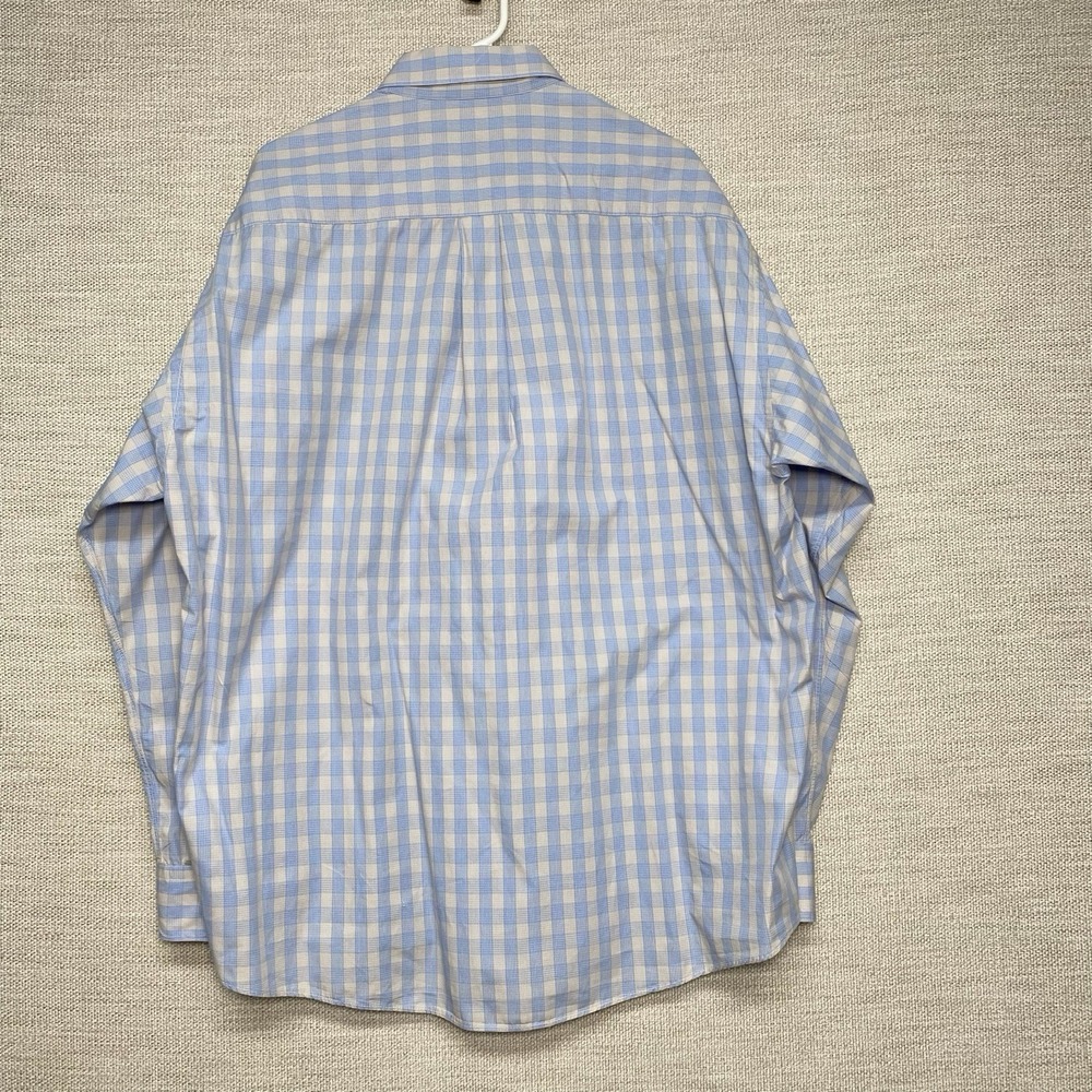 Burberry London Gitman Bros Shirt XL Mens L/S Button Up Blue Plaid - Picture 3 of 7